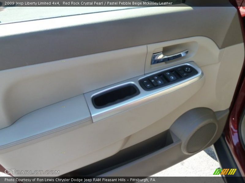 Red Rock Crystal Pearl / Pastel Pebble Beige Mckinley Leather 2009 Jeep Liberty Limited 4x4
