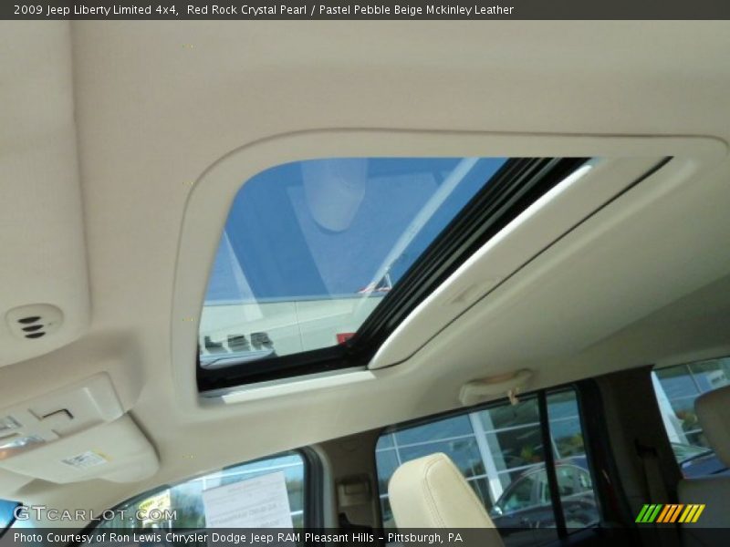 Red Rock Crystal Pearl / Pastel Pebble Beige Mckinley Leather 2009 Jeep Liberty Limited 4x4
