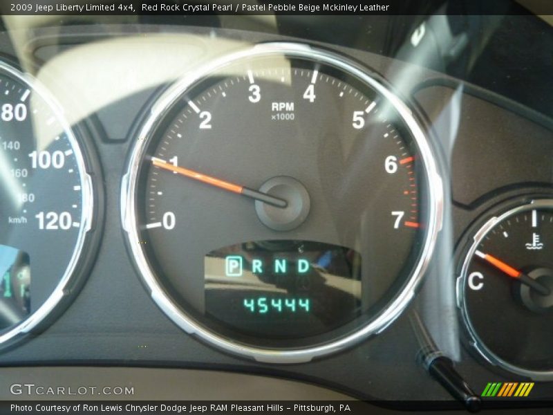 Red Rock Crystal Pearl / Pastel Pebble Beige Mckinley Leather 2009 Jeep Liberty Limited 4x4