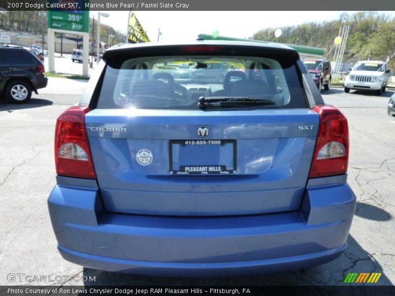 Marine Blue Pearl / Pastel Slate Gray 2007 Dodge Caliber SXT