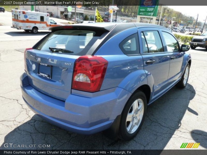 Marine Blue Pearl / Pastel Slate Gray 2007 Dodge Caliber SXT
