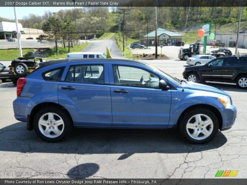 Marine Blue Pearl / Pastel Slate Gray 2007 Dodge Caliber SXT