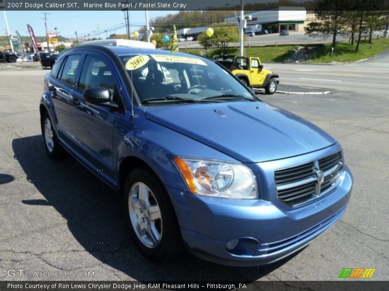 Marine Blue Pearl / Pastel Slate Gray 2007 Dodge Caliber SXT