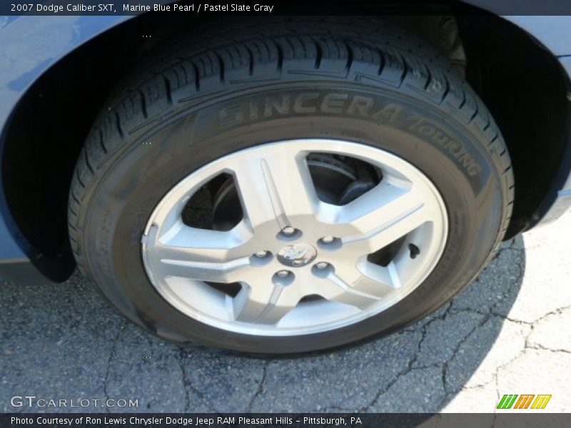 Marine Blue Pearl / Pastel Slate Gray 2007 Dodge Caliber SXT