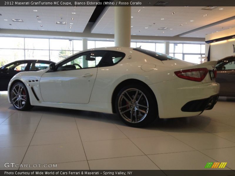 Bianco Eldorado (White) / Rosso Corallo 2012 Maserati GranTurismo MC Coupe