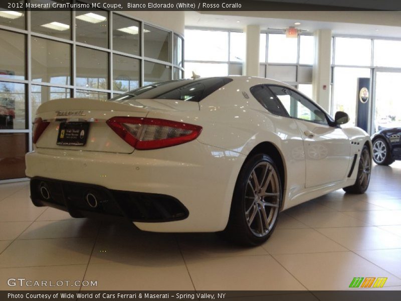 Bianco Eldorado (White) / Rosso Corallo 2012 Maserati GranTurismo MC Coupe