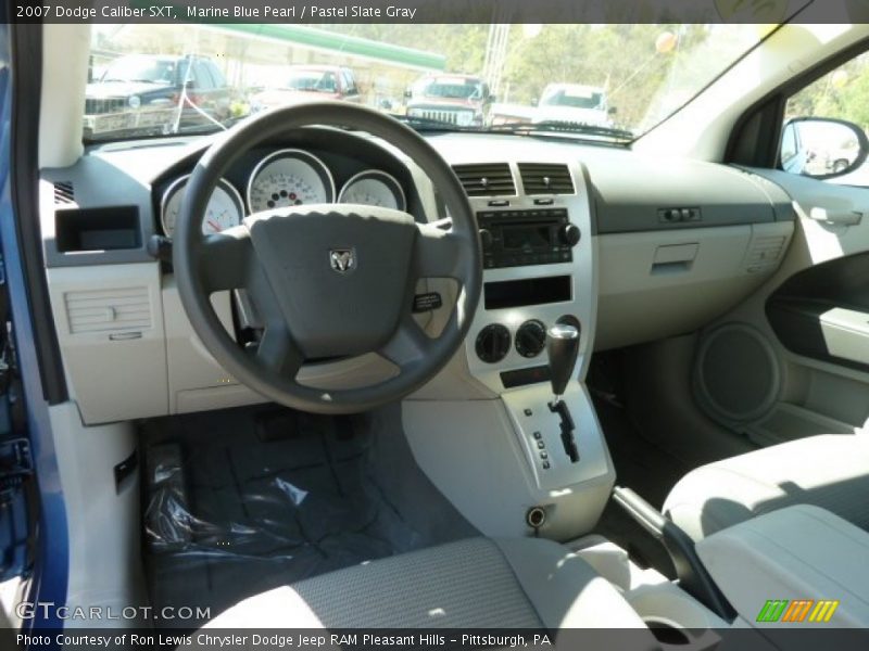 Marine Blue Pearl / Pastel Slate Gray 2007 Dodge Caliber SXT