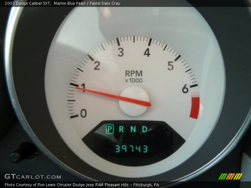 Marine Blue Pearl / Pastel Slate Gray 2007 Dodge Caliber SXT