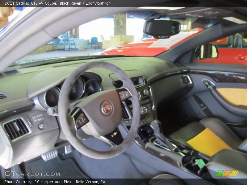 Black Raven / Ebony/Saffron 2011 Cadillac CTS -V Coupe