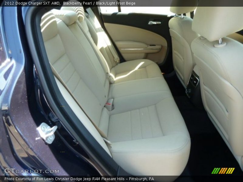 Blackberry Pearl / Black/Light Frost Beige 2012 Dodge Charger SXT AWD