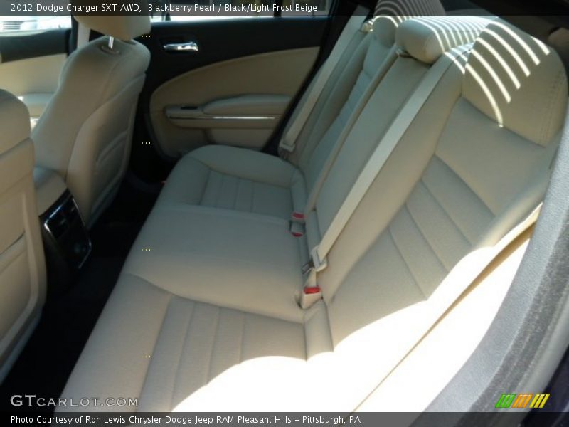 Blackberry Pearl / Black/Light Frost Beige 2012 Dodge Charger SXT AWD