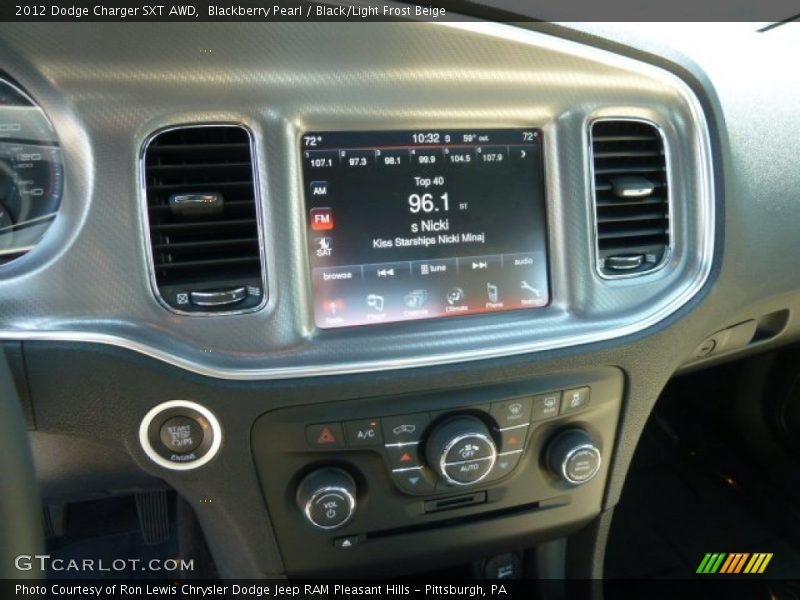 Controls of 2012 Charger SXT AWD