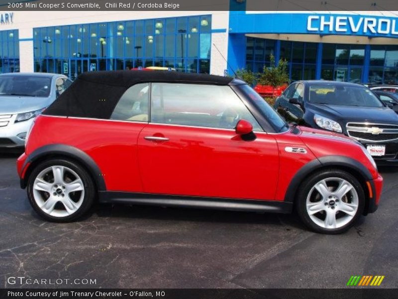 Chili Red / Cordoba Beige 2005 Mini Cooper S Convertible
