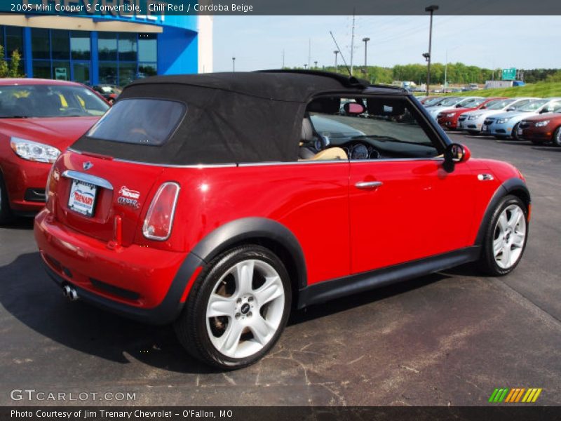 Chili Red / Cordoba Beige 2005 Mini Cooper S Convertible