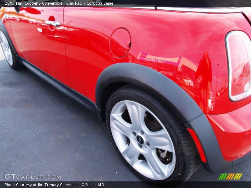 Chili Red / Cordoba Beige 2005 Mini Cooper S Convertible