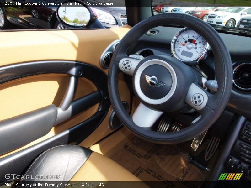 Chili Red / Cordoba Beige 2005 Mini Cooper S Convertible
