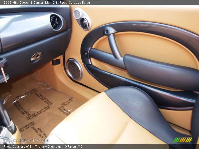 Chili Red / Cordoba Beige 2005 Mini Cooper S Convertible