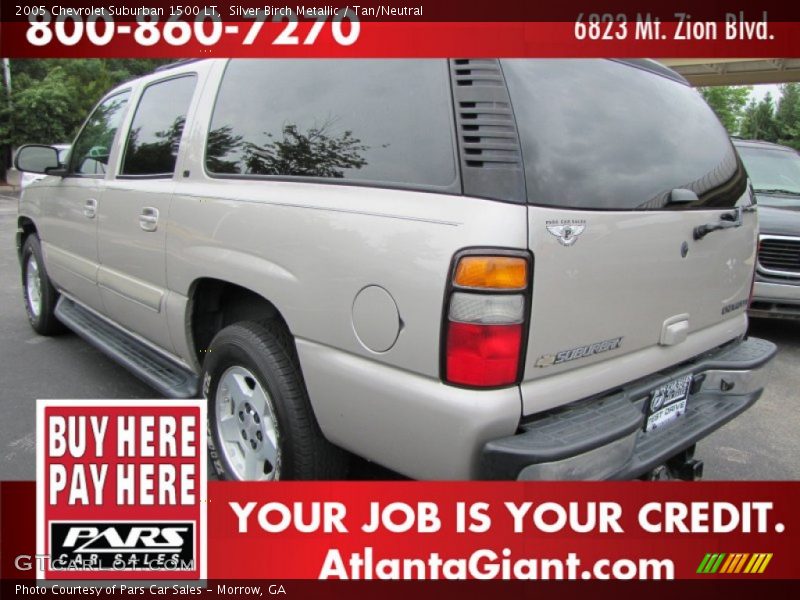 Silver Birch Metallic / Tan/Neutral 2005 Chevrolet Suburban 1500 LT