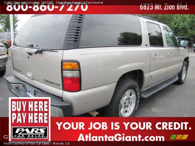Silver Birch Metallic / Tan/Neutral 2005 Chevrolet Suburban 1500 LT