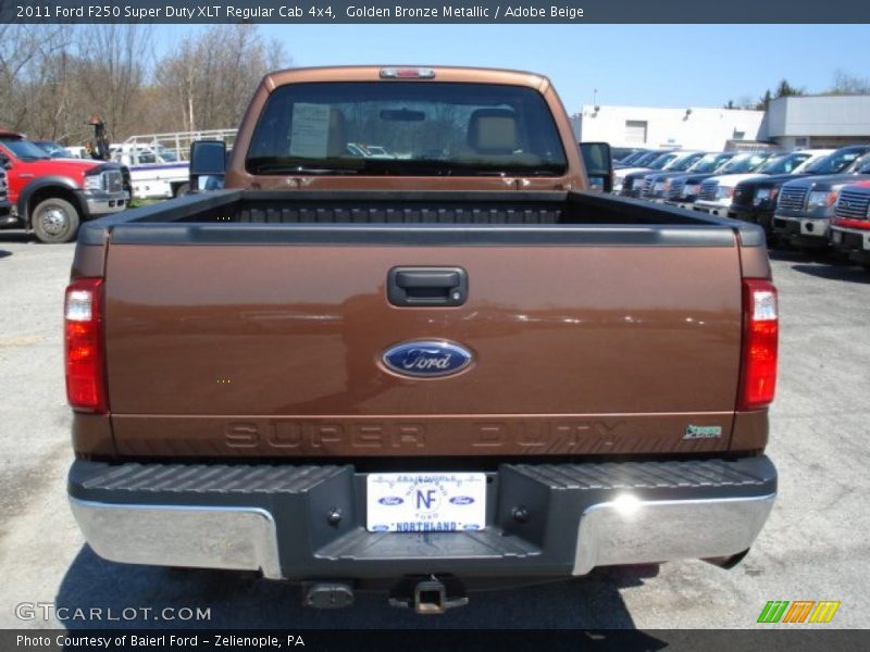 Golden Bronze Metallic / Adobe Beige 2011 Ford F250 Super Duty XLT Regular Cab 4x4