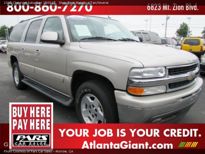 Silver Birch Metallic / Tan/Neutral 2005 Chevrolet Suburban 1500 LT