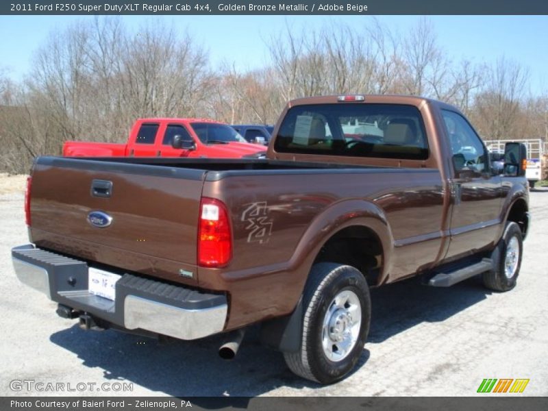 Golden Bronze Metallic / Adobe Beige 2011 Ford F250 Super Duty XLT Regular Cab 4x4