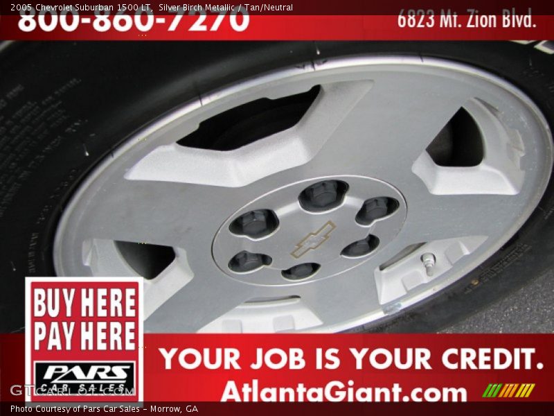 Silver Birch Metallic / Tan/Neutral 2005 Chevrolet Suburban 1500 LT