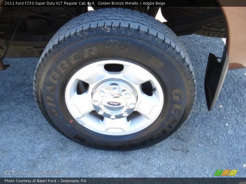 Golden Bronze Metallic / Adobe Beige 2011 Ford F250 Super Duty XLT Regular Cab 4x4