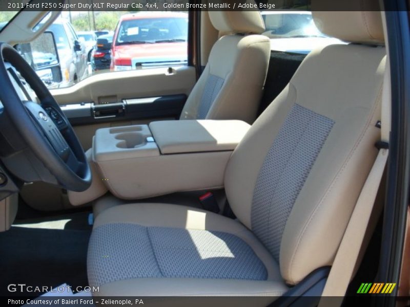 Golden Bronze Metallic / Adobe Beige 2011 Ford F250 Super Duty XLT Regular Cab 4x4