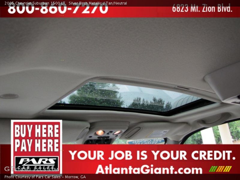 Silver Birch Metallic / Tan/Neutral 2005 Chevrolet Suburban 1500 LT