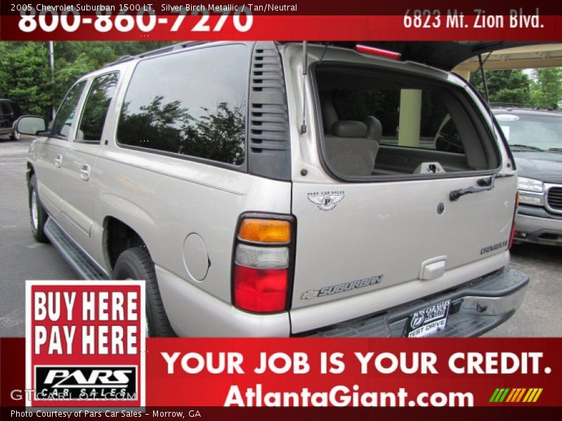 Silver Birch Metallic / Tan/Neutral 2005 Chevrolet Suburban 1500 LT