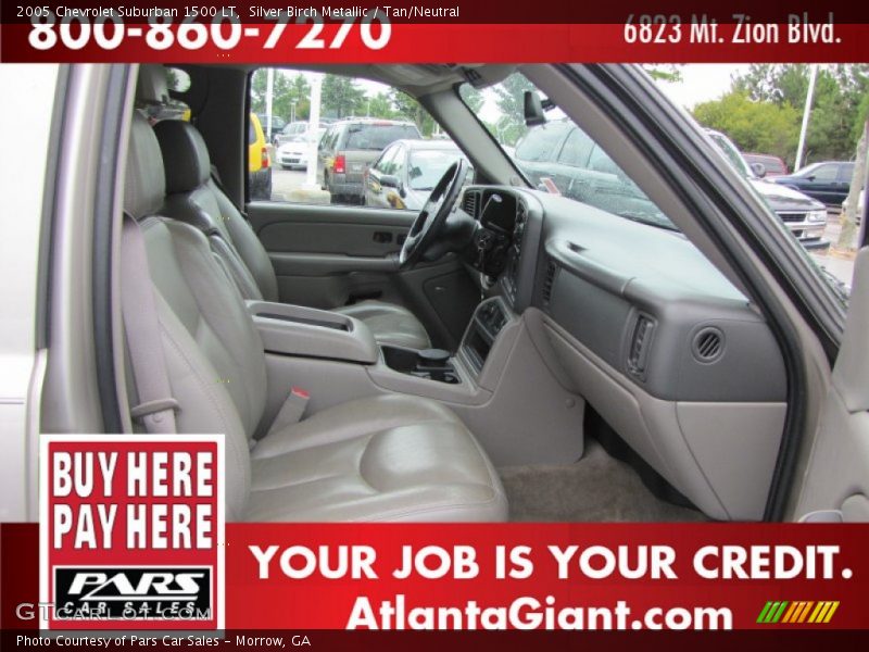 Silver Birch Metallic / Tan/Neutral 2005 Chevrolet Suburban 1500 LT