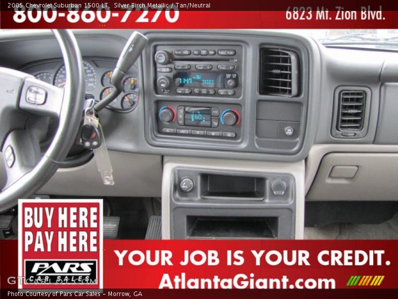 Silver Birch Metallic / Tan/Neutral 2005 Chevrolet Suburban 1500 LT
