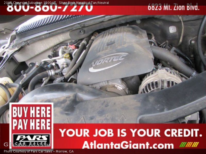 Silver Birch Metallic / Tan/Neutral 2005 Chevrolet Suburban 1500 LT