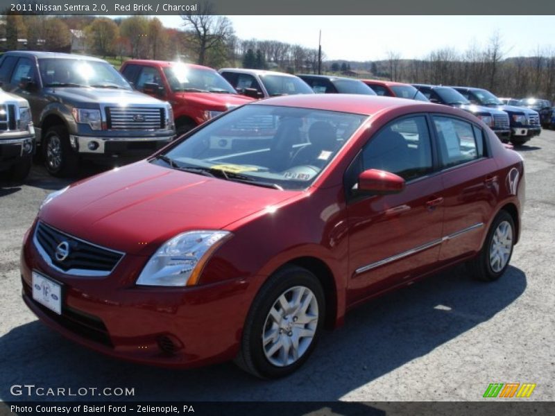 Red Brick / Charcoal 2011 Nissan Sentra 2.0