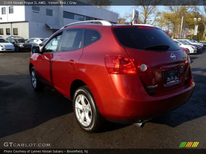 Venom Red / Gray 2009 Nissan Rogue SL AWD