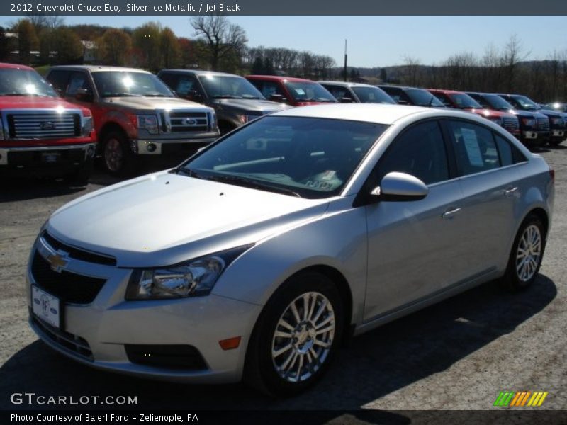 Silver Ice Metallic / Jet Black 2012 Chevrolet Cruze Eco