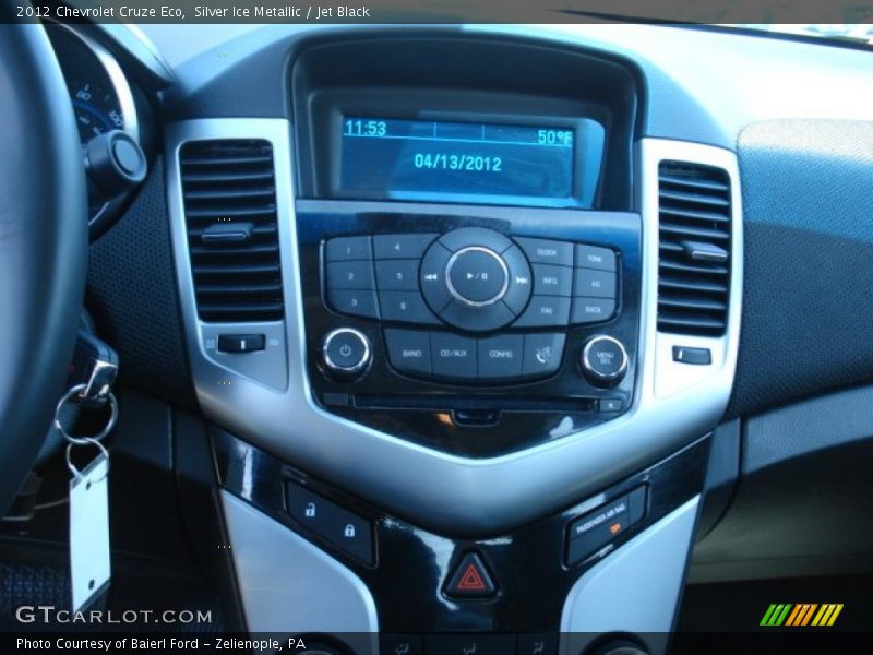 Silver Ice Metallic / Jet Black 2012 Chevrolet Cruze Eco