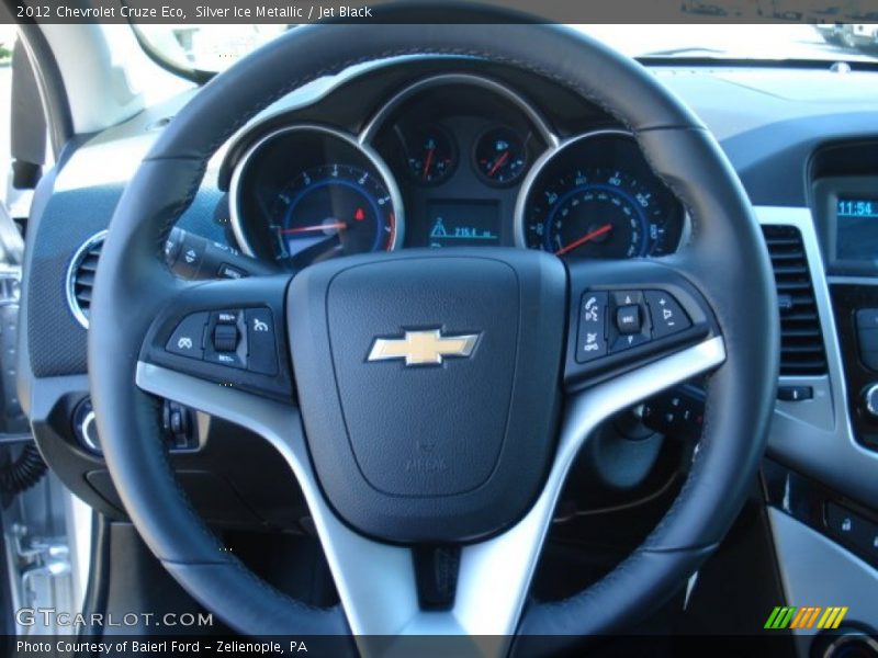 Silver Ice Metallic / Jet Black 2012 Chevrolet Cruze Eco