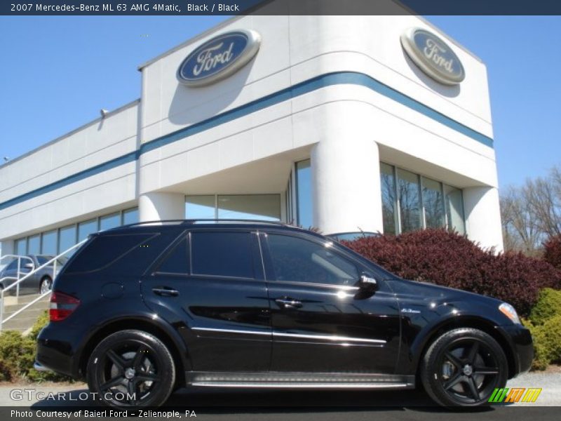 Black / Black 2007 Mercedes-Benz ML 63 AMG 4Matic