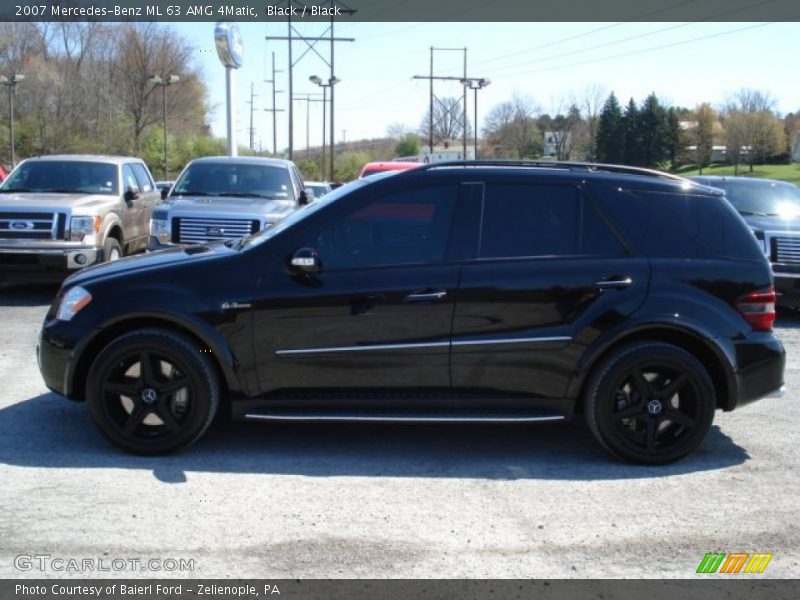Black / Black 2007 Mercedes-Benz ML 63 AMG 4Matic
