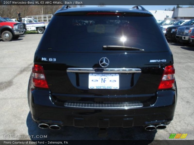 Black / Black 2007 Mercedes-Benz ML 63 AMG 4Matic