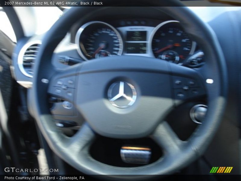 Black / Black 2007 Mercedes-Benz ML 63 AMG 4Matic