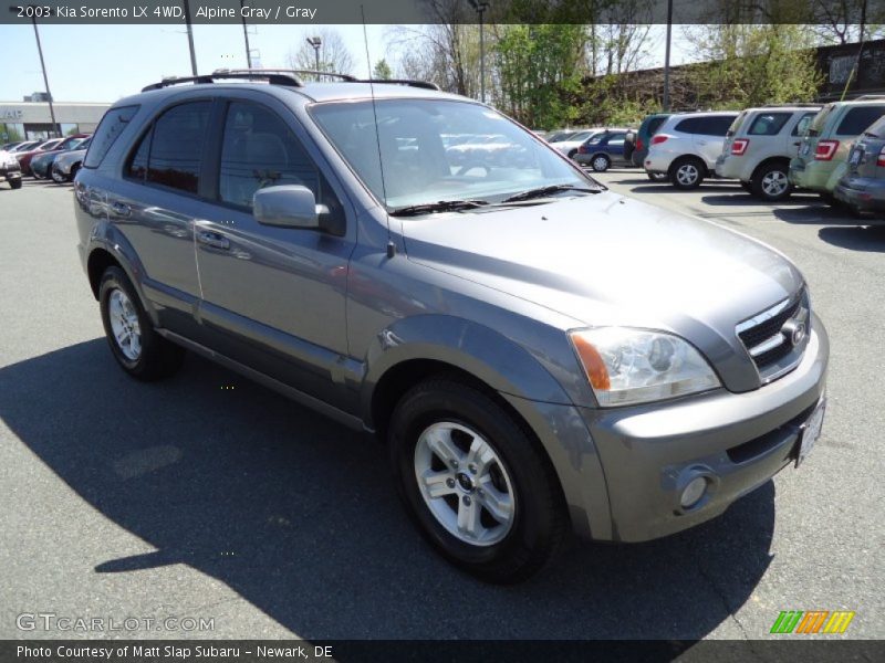Alpine Gray / Gray 2003 Kia Sorento LX 4WD