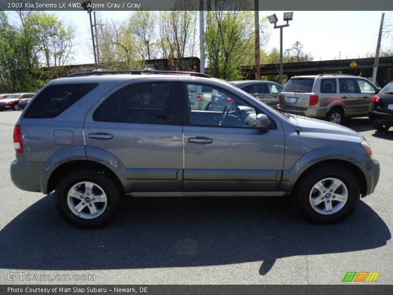 Alpine Gray / Gray 2003 Kia Sorento LX 4WD