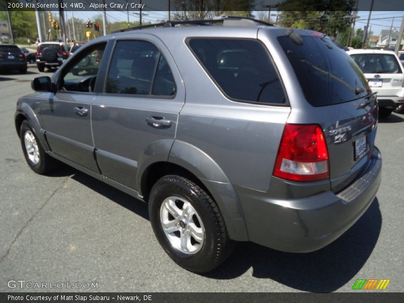 Alpine Gray / Gray 2003 Kia Sorento LX 4WD