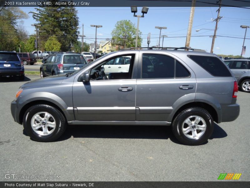 Alpine Gray / Gray 2003 Kia Sorento LX 4WD