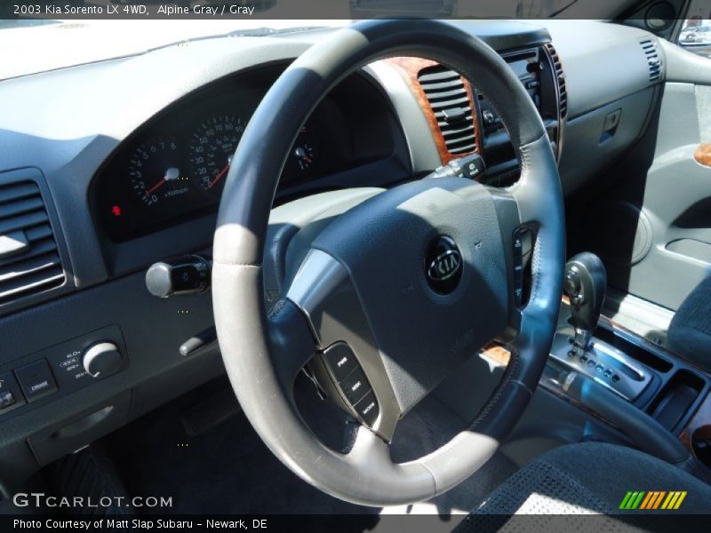 Alpine Gray / Gray 2003 Kia Sorento LX 4WD