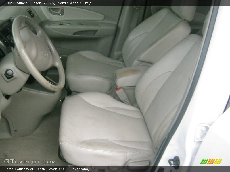 Nordic White / Gray 2005 Hyundai Tucson GLS V6