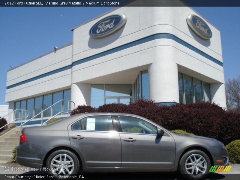 Sterling Grey Metallic / Medium Light Stone 2012 Ford Fusion SEL